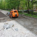 Ремонт пешеходной зоны на улице Весенней