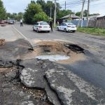 Перекрытие проезда через Крепостную гору в Новокузнецке